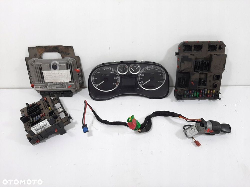 PEUGEOT 307 SW 1.6HDI 05R STEROWNIK SILNIKA ZESTAW 0281011234 9655698280 - 1