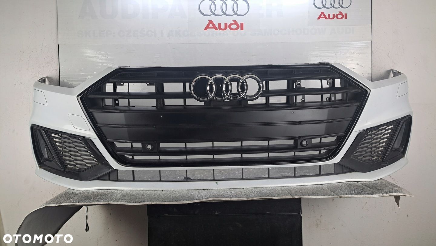 ZDERZAK GRILL AUDI A7 S-LINE BLACK 4K C8 4K8 2019-2023 OE KOMPLETNY - 1