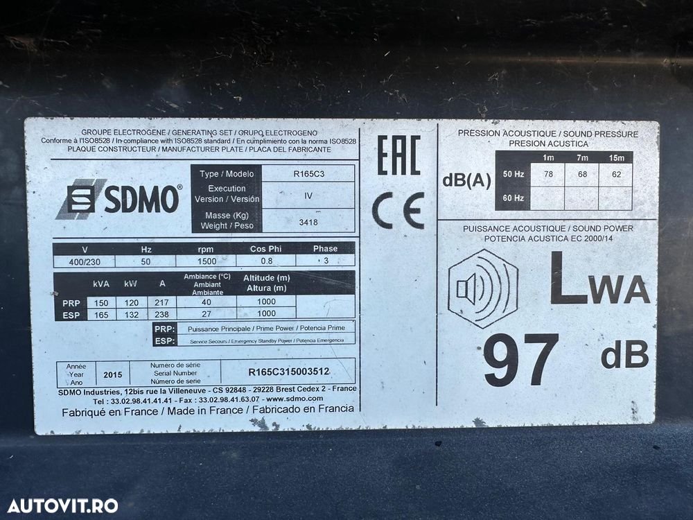 SDMO SDMO R165 C3 - 7