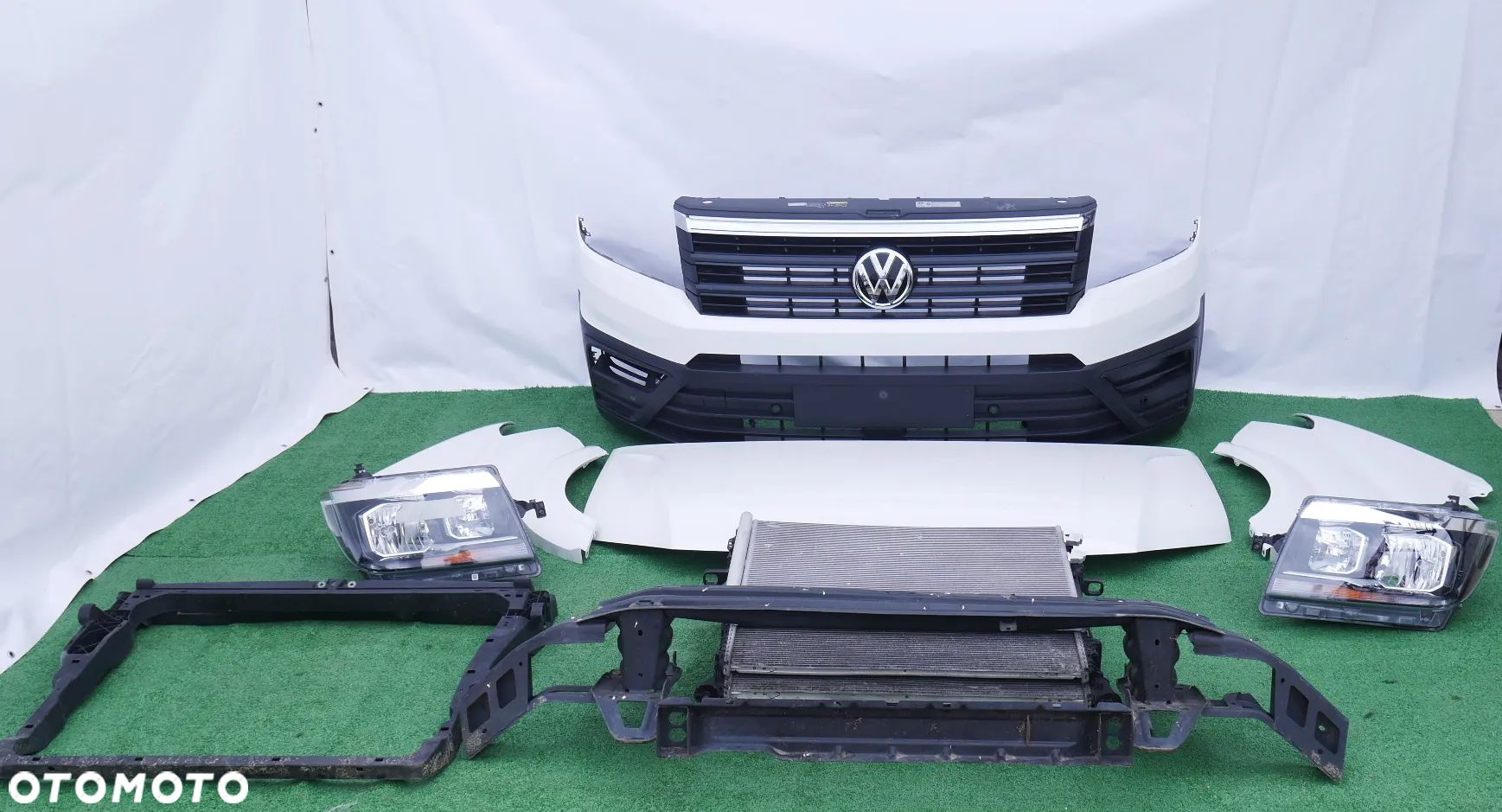MASKA ZDERZAK GRILL LAMPY BŁOTNIKI PAS PRZEDNI CHODNICE BELKA VW CRAFTER II 2 - 1