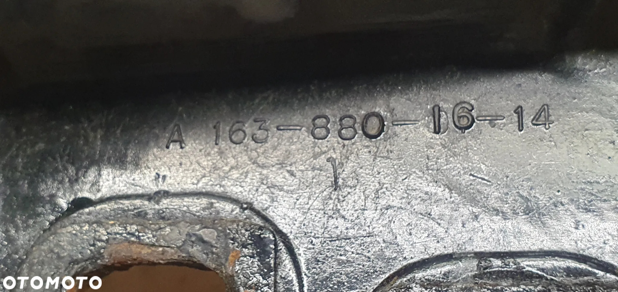 Ślizg wzmocnienie zderzaka przód prawy lewy Mercedes ML W163 Lift A1638801614 - 9