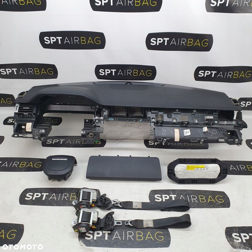 LAND ROVER RANGE ROVER EVOQUE DESKA ROZDZIELCZA KONSOLA KOKPIT PULPIT PODUSZKI AIRBAG AIR BAG PASY KIT SET - 1