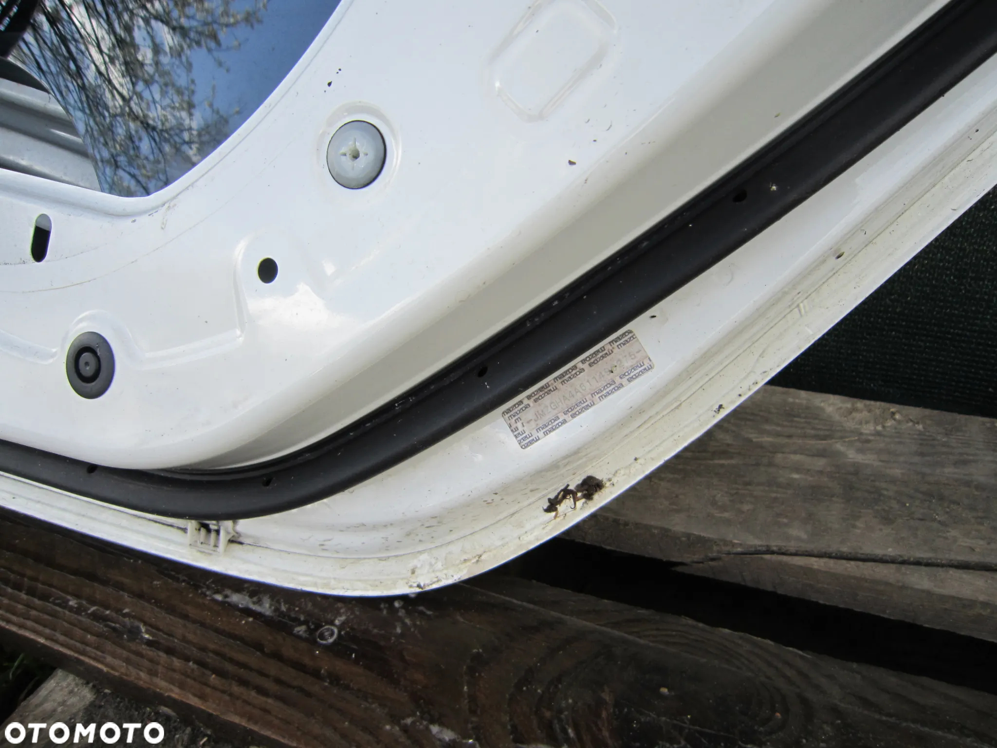 Drzwi tył tylne prawe Mazda 6 II GH HB Biała perła - 9