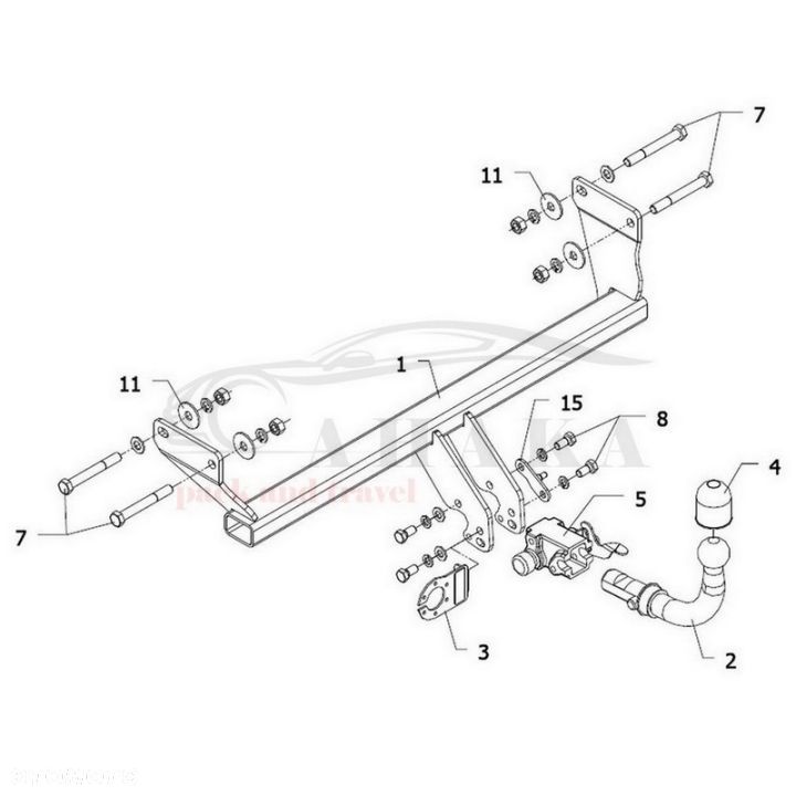 Hak Holowniczy Automat Do Dodge Caliber 2006-2011 - 3