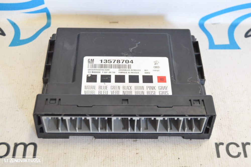CENTRALINA ECU COMANDO SISTEMA CONFORT MODULO ELETRONICO BCM BOSCH GM13578704 13578704 OPEL INSIGNIA A G09 TOURER 2.0 CDTI 130CV A20DT - 2
