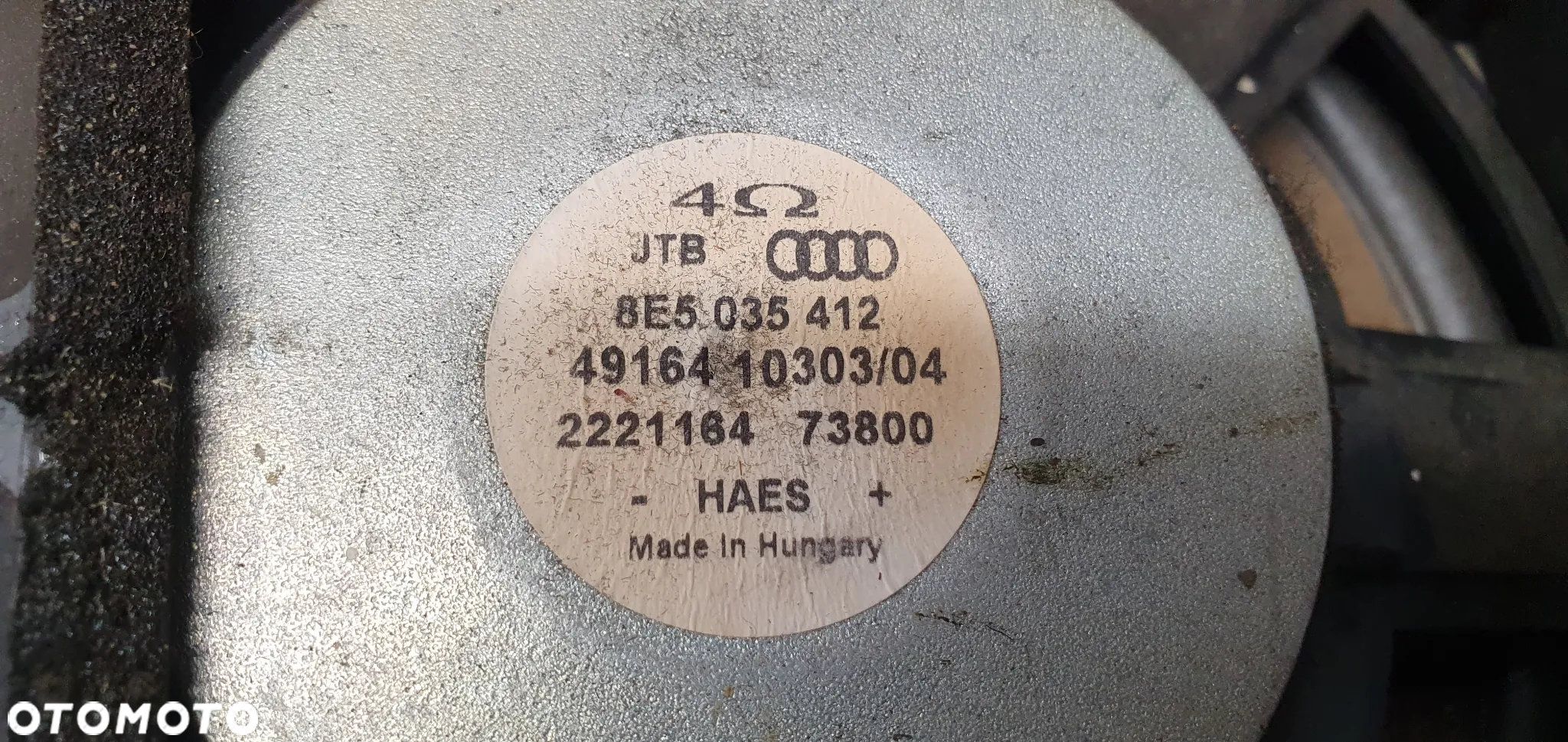 Głośnik basowy subwoofer Audi A4 B6 8E5035412 - 5