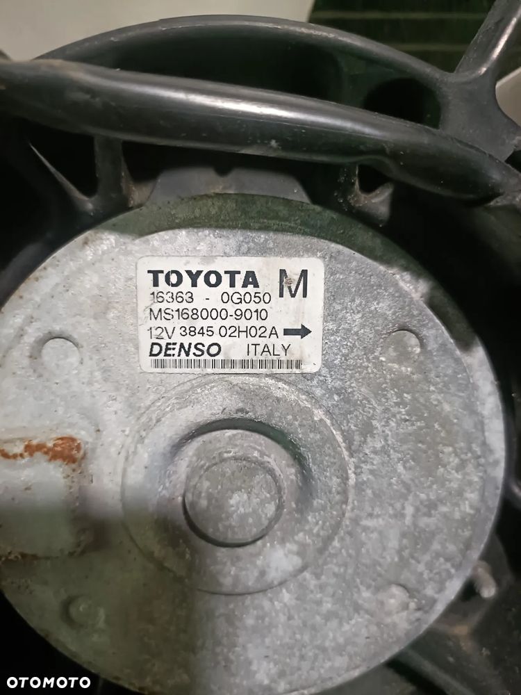 TOYOTA AVENSIS T25 03-09 r. 2,0 D4D CHŁODNICA WODY + wentylator 16363-0G060-A + - 8