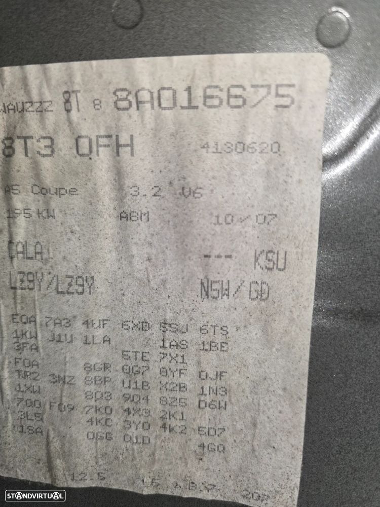 Audi A4/A5 B8 3.2 FSI V6 | Caixa Multitronic Automática KSU | 2008– - 6