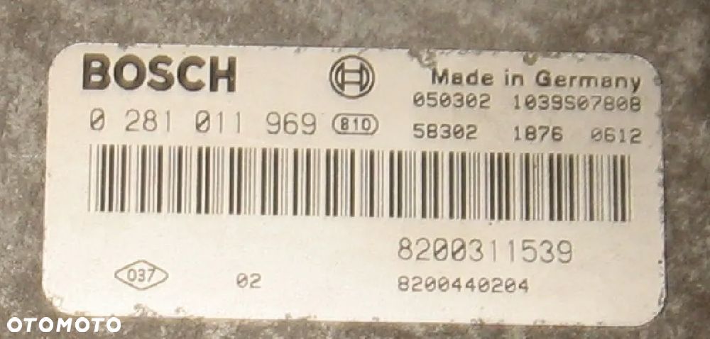 sterownik silnika LAGUNA II 1.9 DCI 0281011969 RENAULT - 3
