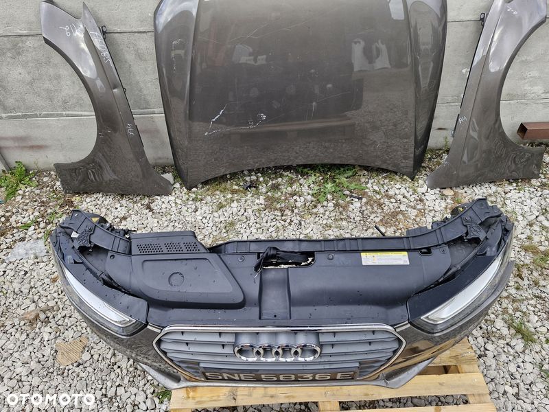 AUDI A4 B8 LIFT PRZÓD KOMPLETNY MASKA ZDERZAK LAMPA BŁOTNIK CHŁODNICE PAS - 6
