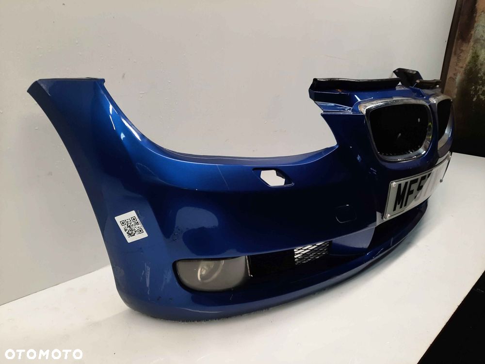 } ZDERZAK PRZÓD PRZEDNI BMW SERIA 3 E92 E93 COUPE CABRIO TOPAS BLAU NIEBIESKI SPRYSKIWACZE LAMP XENON HALOGENY - 5