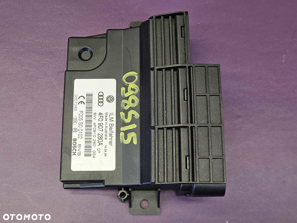 Moduł 4F0907280A 4F0910280 Sterownik Komputer ILM Zasilania Pradu Sieci Mocy Audi A6 C6 - 4