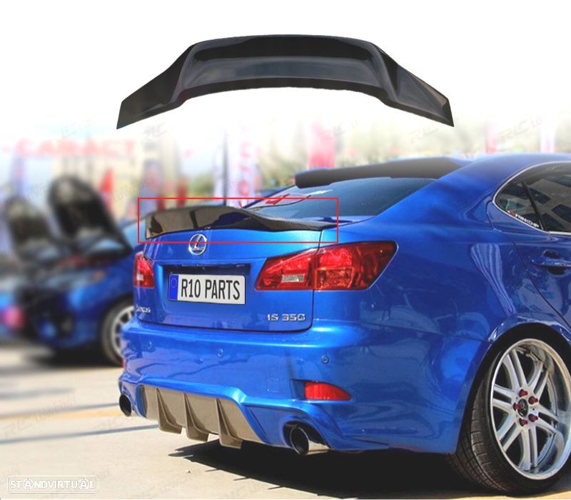 AILERON TOYOTA LEXUS IS 06-12 PRETO BRILHANTE - 1