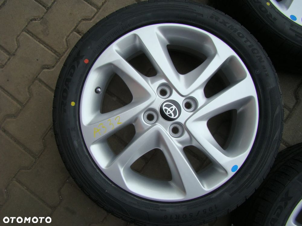 a332 4x100 Toyota Yaris 6jx16 opony lato niemontowane 195/50 - 2