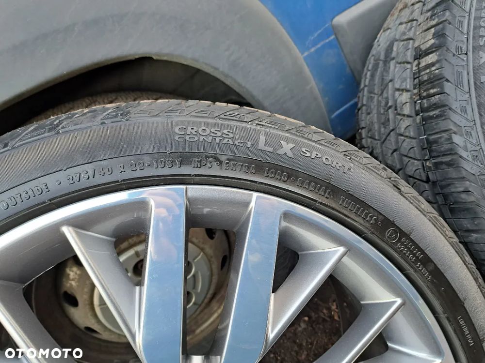 Felgi Koła letnie Range Rover Sport SVR 22 Cale 10Jx22 ET 42.5 FK6M-1007-BA 275/40R22 108Y Continental CrossContact LX Sport 275/40R22 108 Y DOT1017 2017 Rok - 10