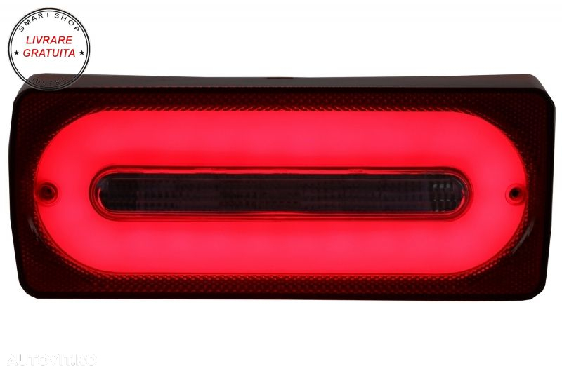 Stopuri Full LED cu Lampa Ceata Mercedes W463 G-Class (1989-2015) Rosu Semnalizare- livrare gratuita - 5