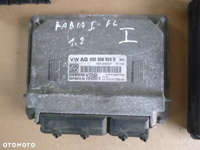 ZESTAW STARTOWY KOMPUTER STACYJKA IMMOBILIZER LICZNIK SKODA FABIA I 1.2 - 19