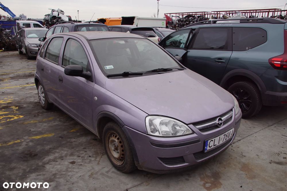 Auto na części - Opel Corsa C Lift 1.2 80 KM Z12XEP F13 4OU 2004R Silnik Skrzynia Drzwi Maska Błotnik Klapa Zderzak Lusterko Lampa Klamka Szyba Deska Kokpit Sterownik Moduł Czujnik Licznik Panel Wyświetlacz Kierownica - 1