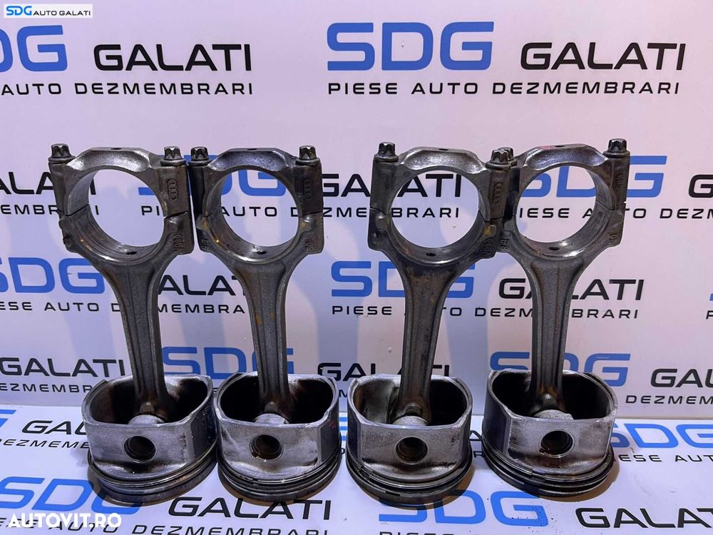 Set 4 Pistoane Complete cu Biele Volkswagen Polo 9N 1.8 T BJX BBU 2002 - 2008 Cod 06BA - 1
