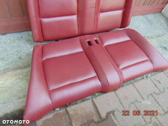 BMW 1 E88 CABRIO czerwone FOTELE SKÓRA skórzane - 2