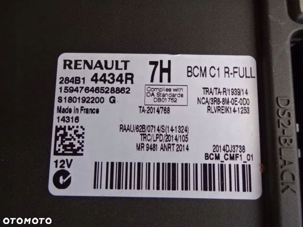 RENAULT ESPACE V 1.6 DCI ZESTAW STARTOWY STEROWNIK SILNIKA BCM - 2