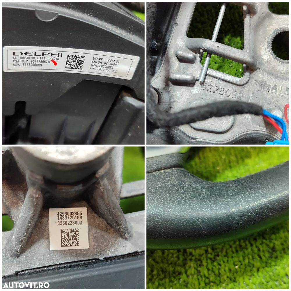 VOLAN PIELE CU COMENZI CITROEN C4 PICASSO II / GRAND PICASSO II 2013–2018 / COD OEM 96777865ZD (4C2) - 8