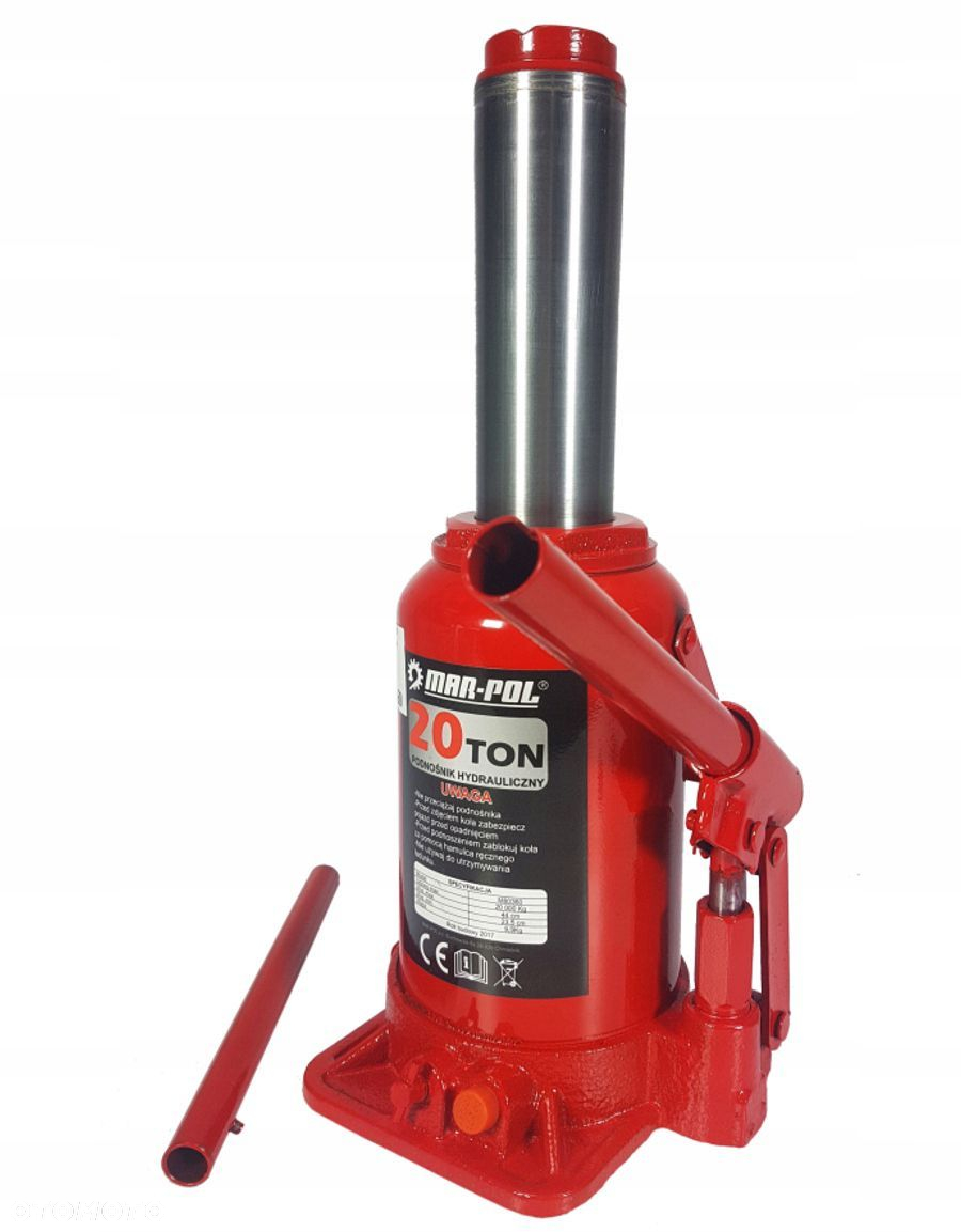 PODNOŚNIK SŁUPKOWY 20T LEWAREK HYDRAULICZNY BUTELKOWY 20T TON MOCNY M80360 - 5