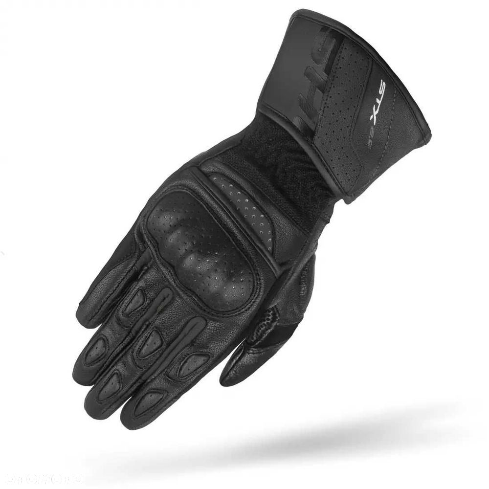 Skórzane rękawice motocyklowe męskie   MEN STX 2.0 RED/WHT/BLK - 6