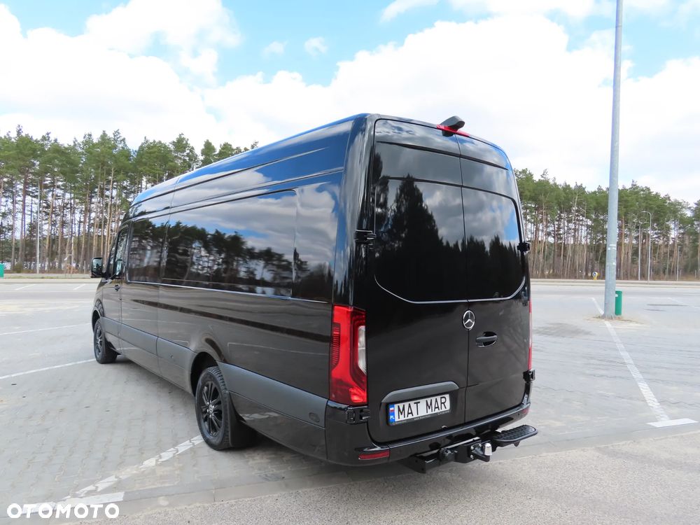 Mercedes-Benz Sprinter 319 CDI 190 KM 9G-Tronic Automat Model 907 AMG Panamericana GT AMG Furgon Blaszak Ekstra Długi LONG MAXI + 4800 mm Zawieszenie Tylne Pneumatyczne Adaptacyjne WZMACNIANY Rozstaw Osi 4325 mm Ładowność 941 Kg HAK 2800 Kg FULL Opcja Wyposażenia Stan Auta Nowy Jak Z Salonu OKAZJA DOSTEPNY I GOTOWY - 5