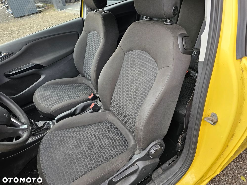FOTELE PRZEDNIE KANAPA OPARCIE TYŁ MATERIAŁOWE OPEL CORSA E 3 DRZWI EUROPA - 1