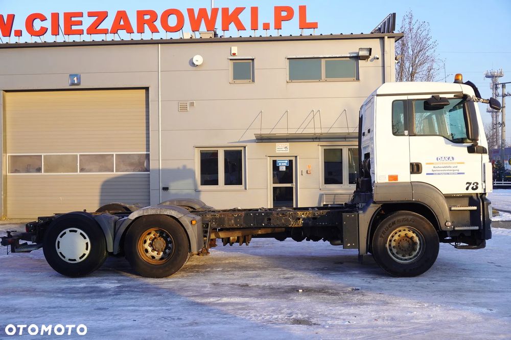 MAN TGS 26.360 / Rama 550 cm / oś skrętna / Euro 5 - 2