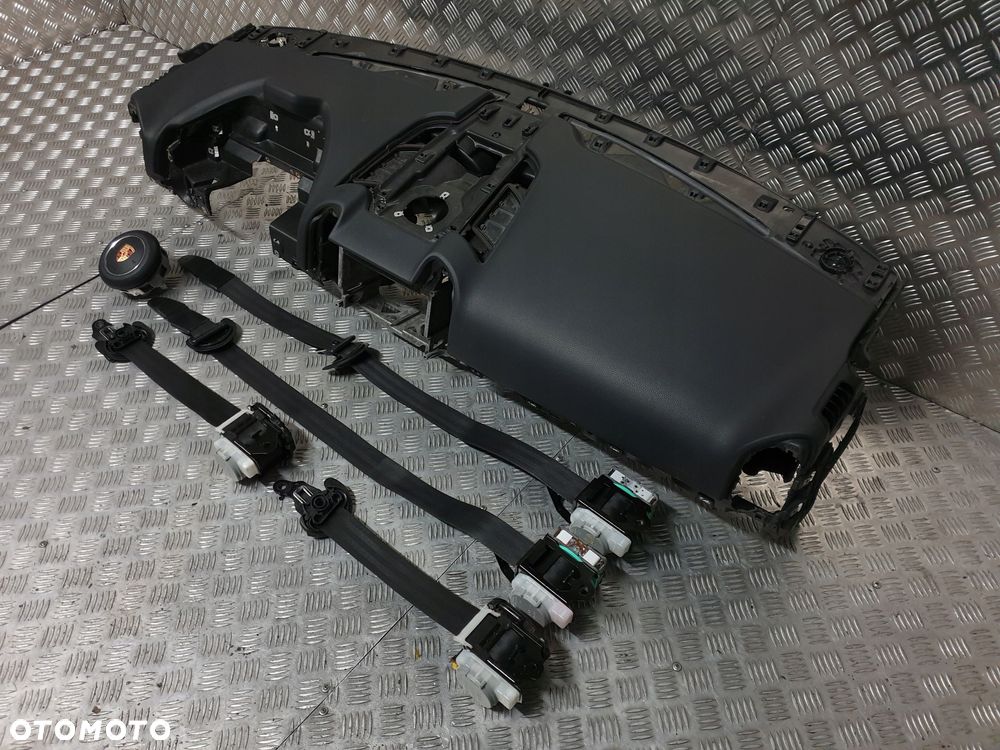 porsche cayenne ii lift 7p5 deska konsola kokpit airbag poduszki pasy - 4