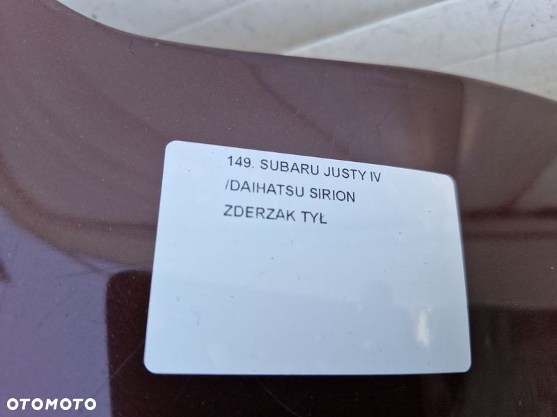 SUBARU JUSTY IV 4 SIRION II 2 ZDERZAK TYŁ TYLNY - 8