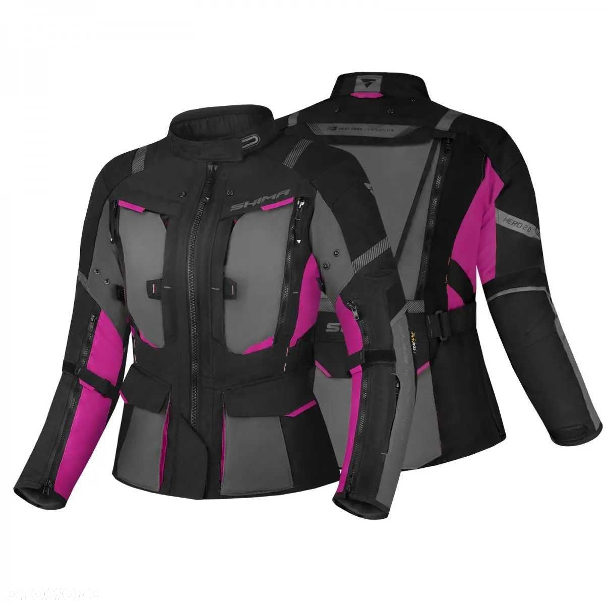 Kurtka motocyklowa damska SHIMA HERO 2.0 LADY JKT PINK - 1