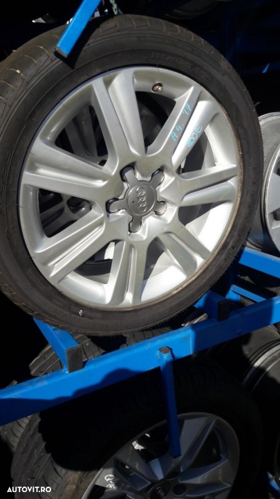 Jante Aliaj Aluminiu Roti Audi A5 / A4 8K B8 5X112 225/45 R17 DOT 2018 COD: 8K0601025N ET46  ANVELOPE 2000 KM !!! - 2