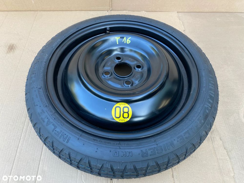 Koło dojazdowe dojazdówka TOYOTA AYGO X 125/70R16 ORYGINALNE wysyłka - 8