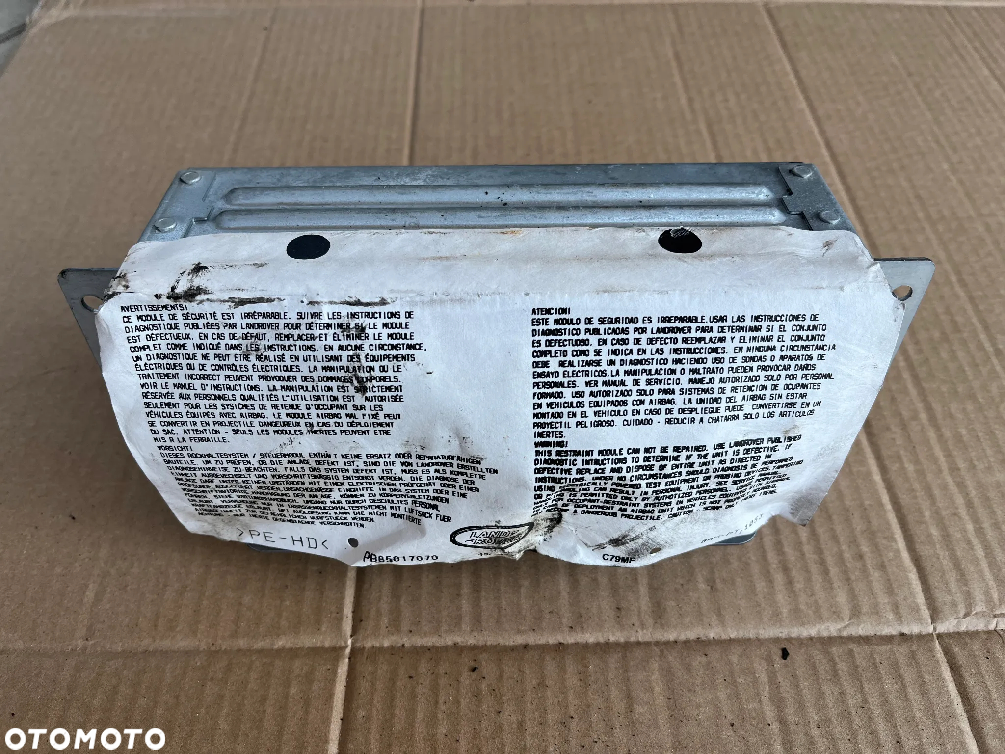 Airbag poduszka powietrzna pasażera kokpitu AH22-042A96 Land Rover Discovery 4 IV - 2