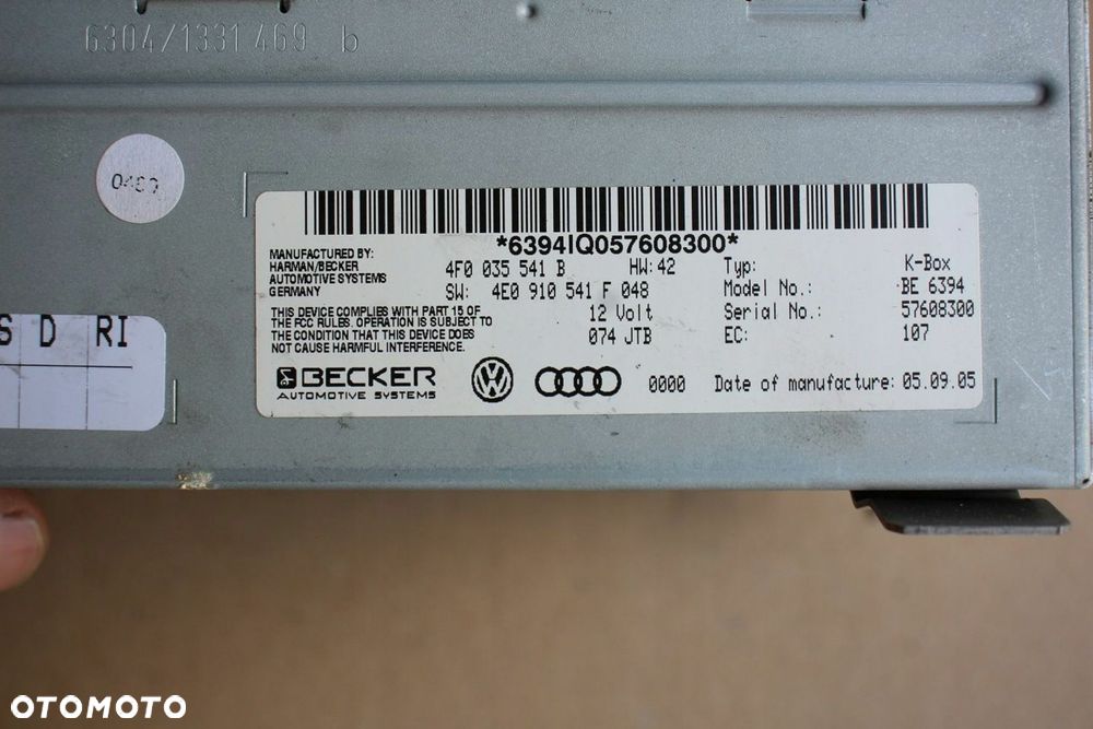 Tuner moduł radia AUDI A6 C6 4F0035541B (5385) - 4