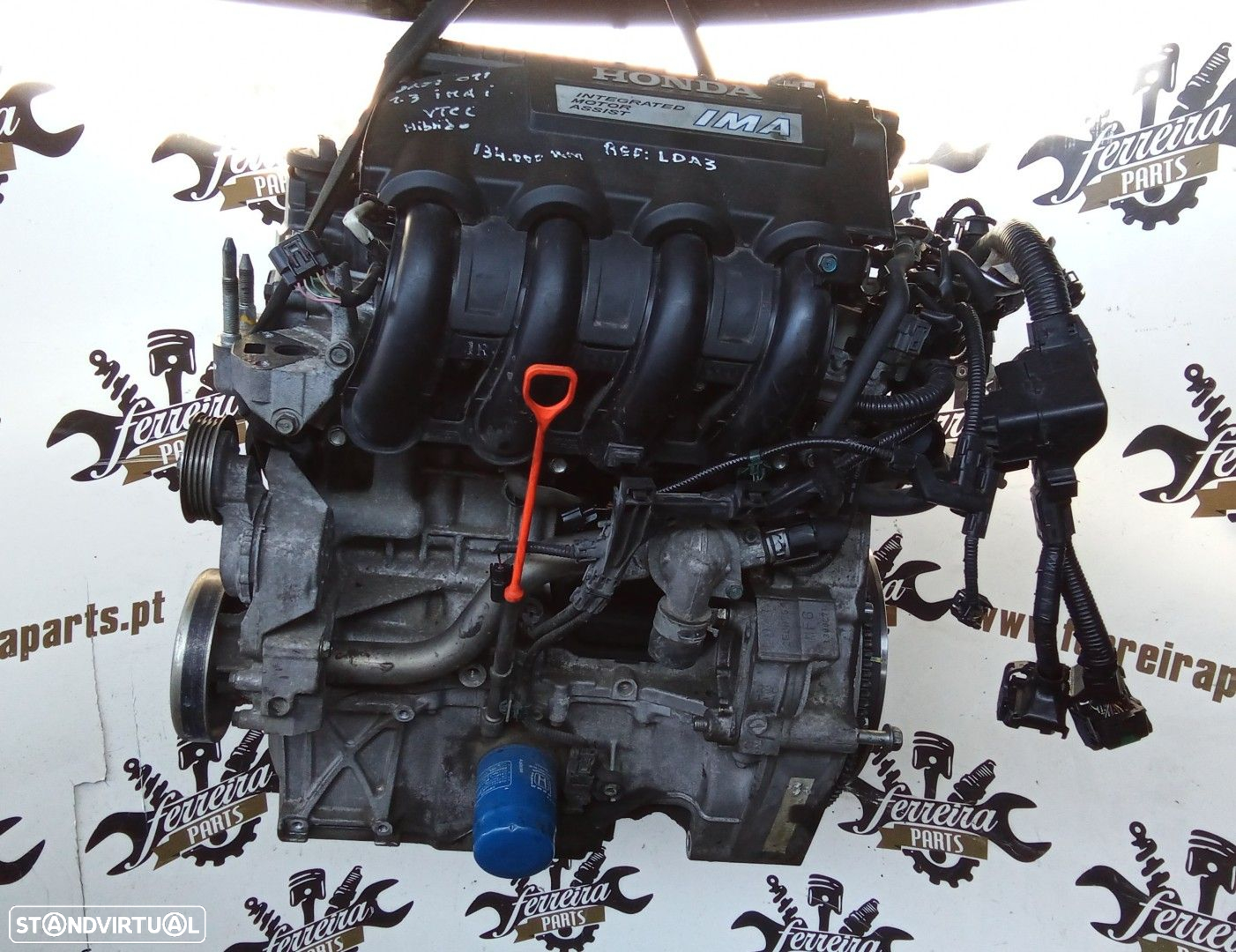 Motor Honda Jazz 1.3i IMA i-VTEC hibrido REF: LDA3 - 4