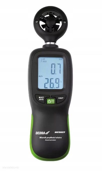 Miernik prędkości wiatru, wiatromierz, anemometr, DEDRA MC0957 - 1