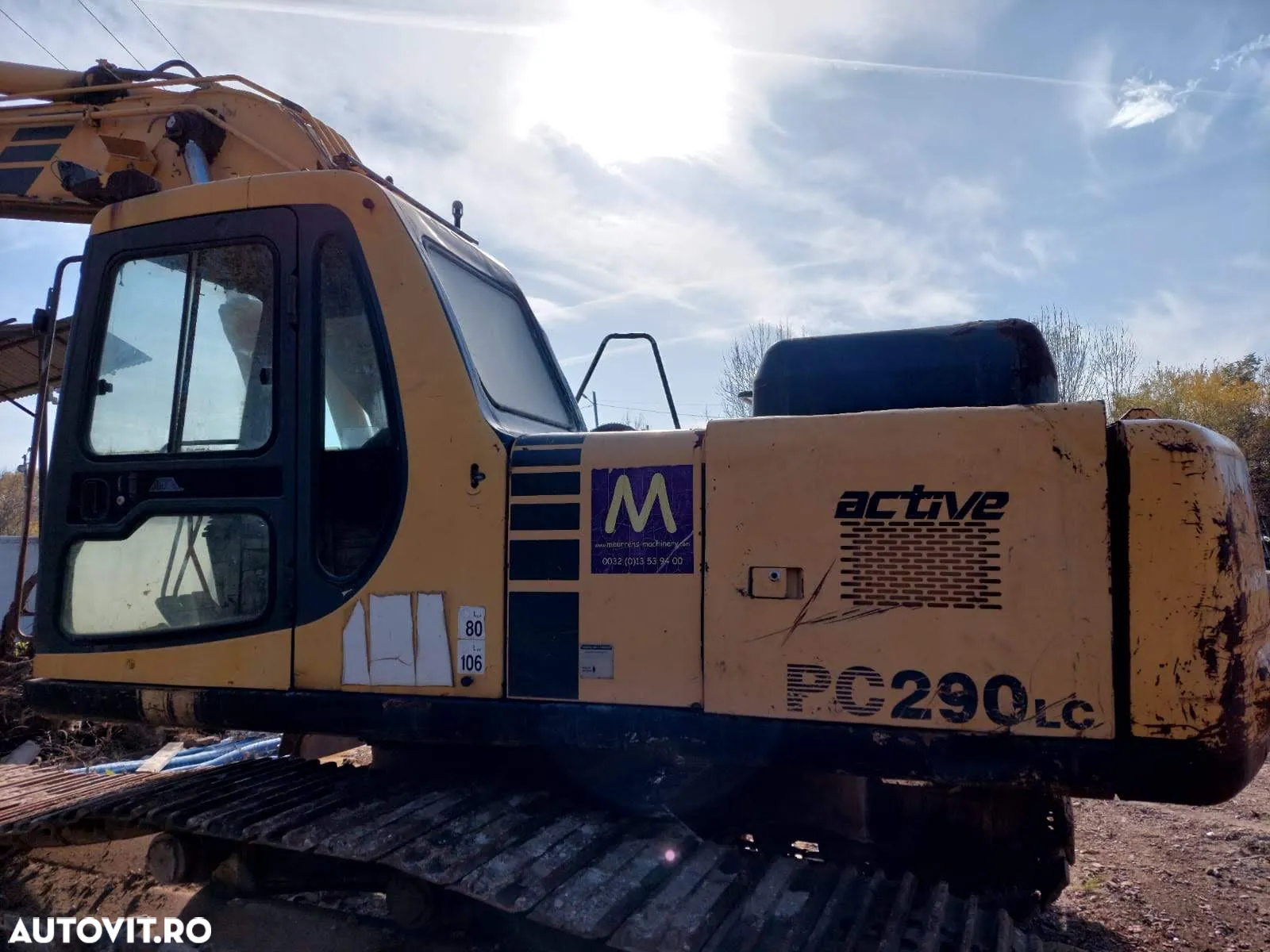 Komatsu PC 290 excavator pe senile - 3