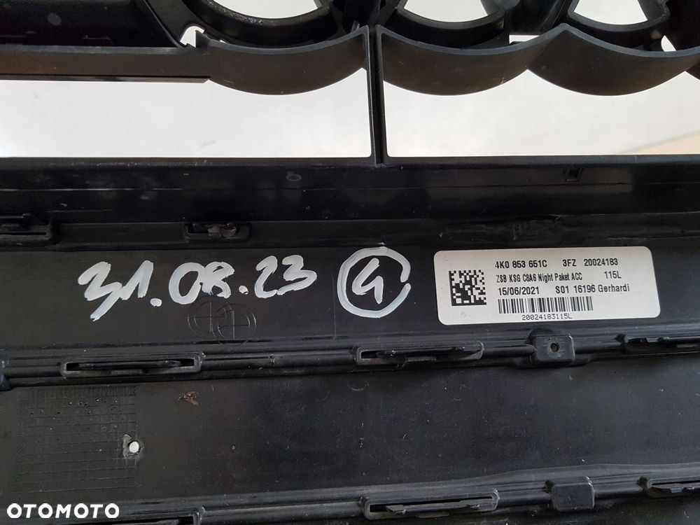 audi a6 c8 grill atrapa osłona chłodnicy 4k0853651c - 5