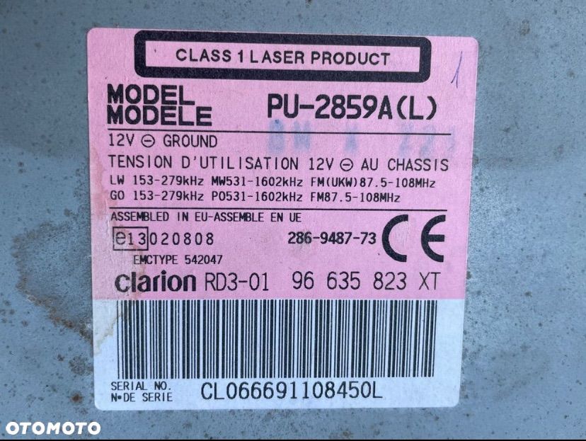 96635823 radio fabryczne peugeot 206 plus - 3