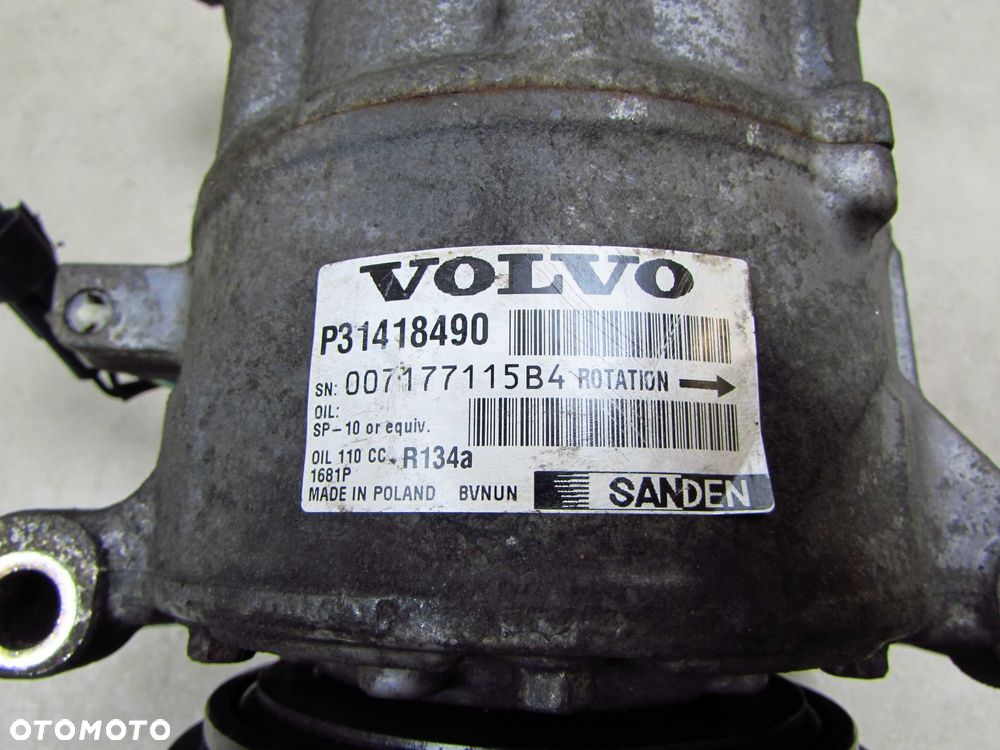 VOLVO S60 II V60 XC60 2.0T T4 D4 10- SPREZARKA KOMPRESOR KLIMATYZACJI 31418490 - 10