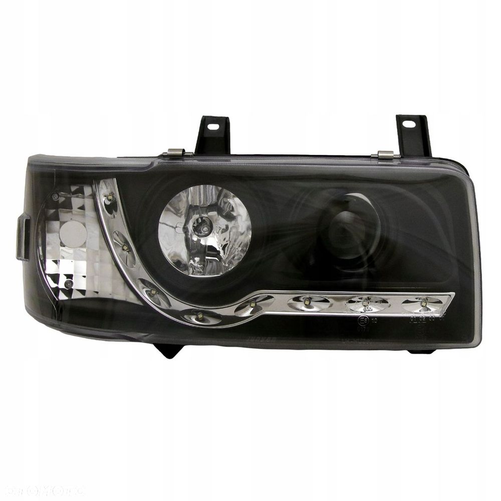 Reflektory Lampy kpl Day line light LED Tuning Black VW T4 Transporter 90- - 3