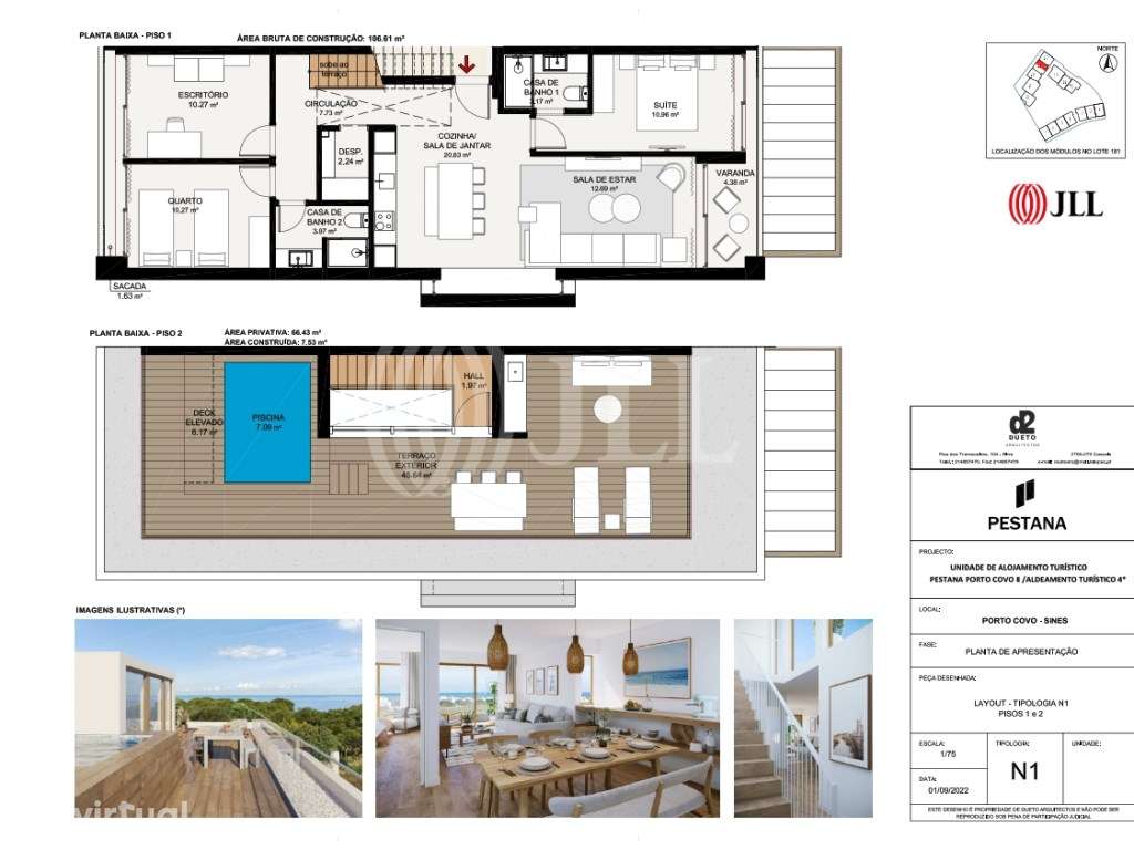 Apartamento T3 com piscina no Pestana Porto Covo - Grande imagem: 4/4