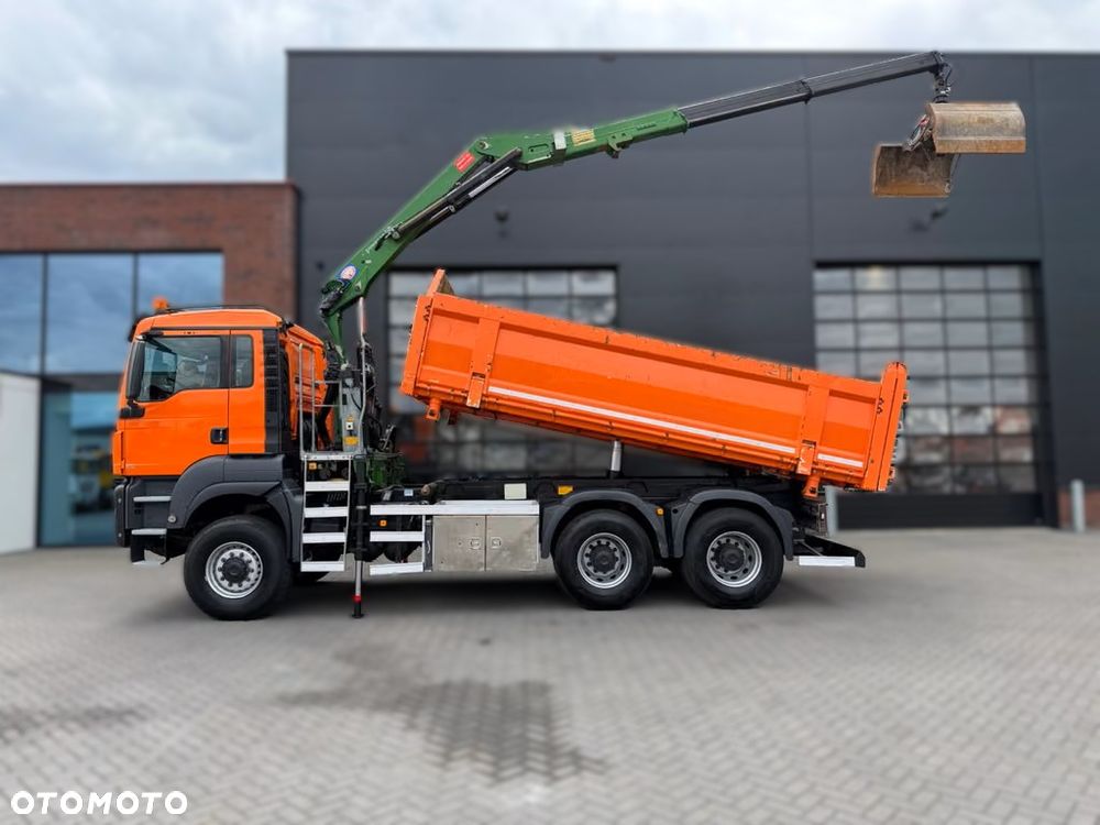 MAN TGS 26.400 6x6 ALLRAD – składany żuraw HMF 1643 Z2 +wywrotka HYVA - 5