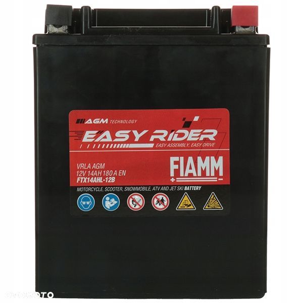Akumulator Fiamm Easy Rider FTX14AHL-12B14Ah 150A 15087130 - 3