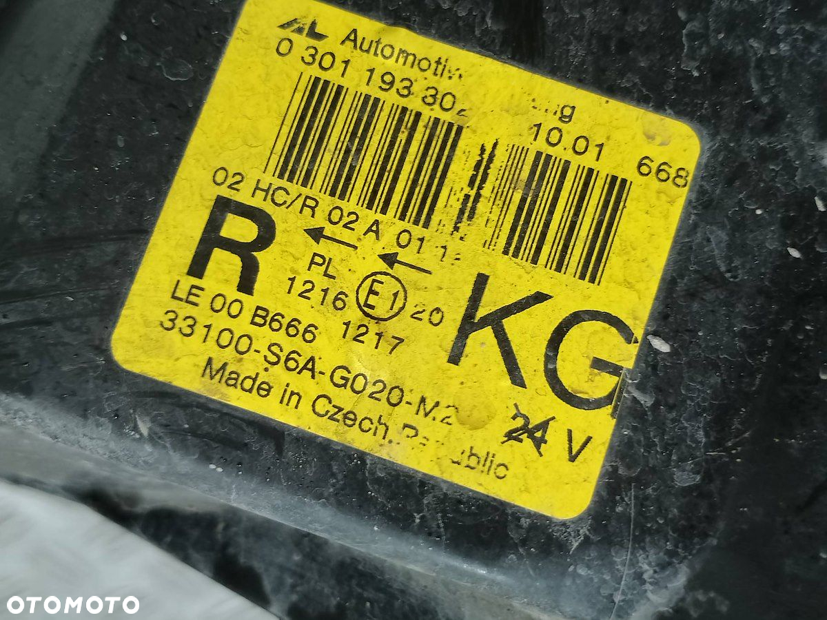 LAMPA PRAWA PRZÓD HONDA CIVIC VII 33100-S6A-G020 - 3