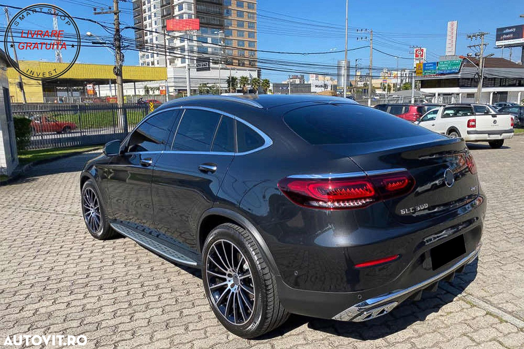 Bari Decorative Longitudinale Plafon Mercedes GLC Coupe C253 (2015-2019) Aluminium- livrare gratuita - 7
